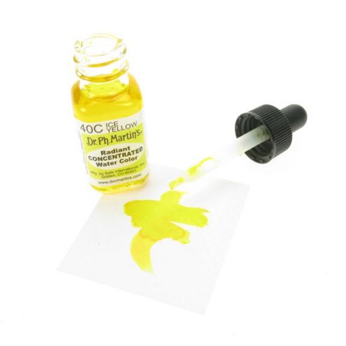 Image of Dr. Ph. Martin's Radiant Concentrated Watercolours - Ice Yellow