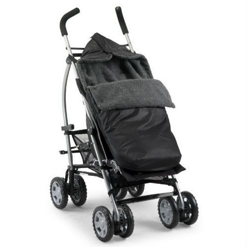 Image of Country Cradles Storm Footmuff (charcoal/charcoal)