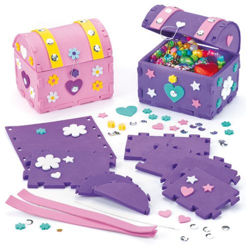 Image of Treasure Chest Foam Craft Kits (pack Of 2)