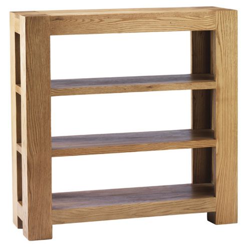 Image of Thorndon Block Small Bookcase In Natural Matured Oak