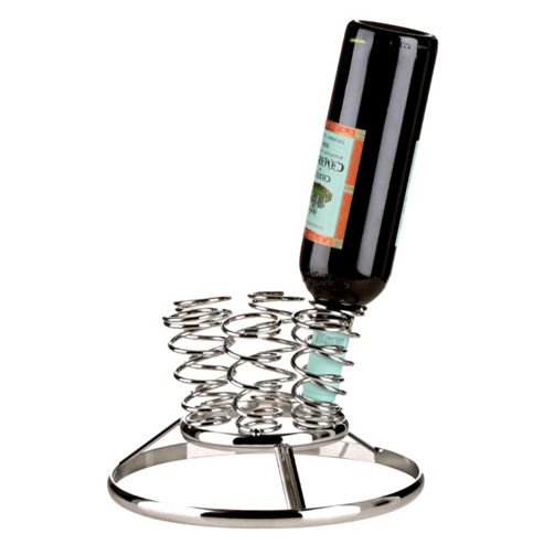 Image of Space - Chrome Metal 6 Bottle Wine Rack - Silver