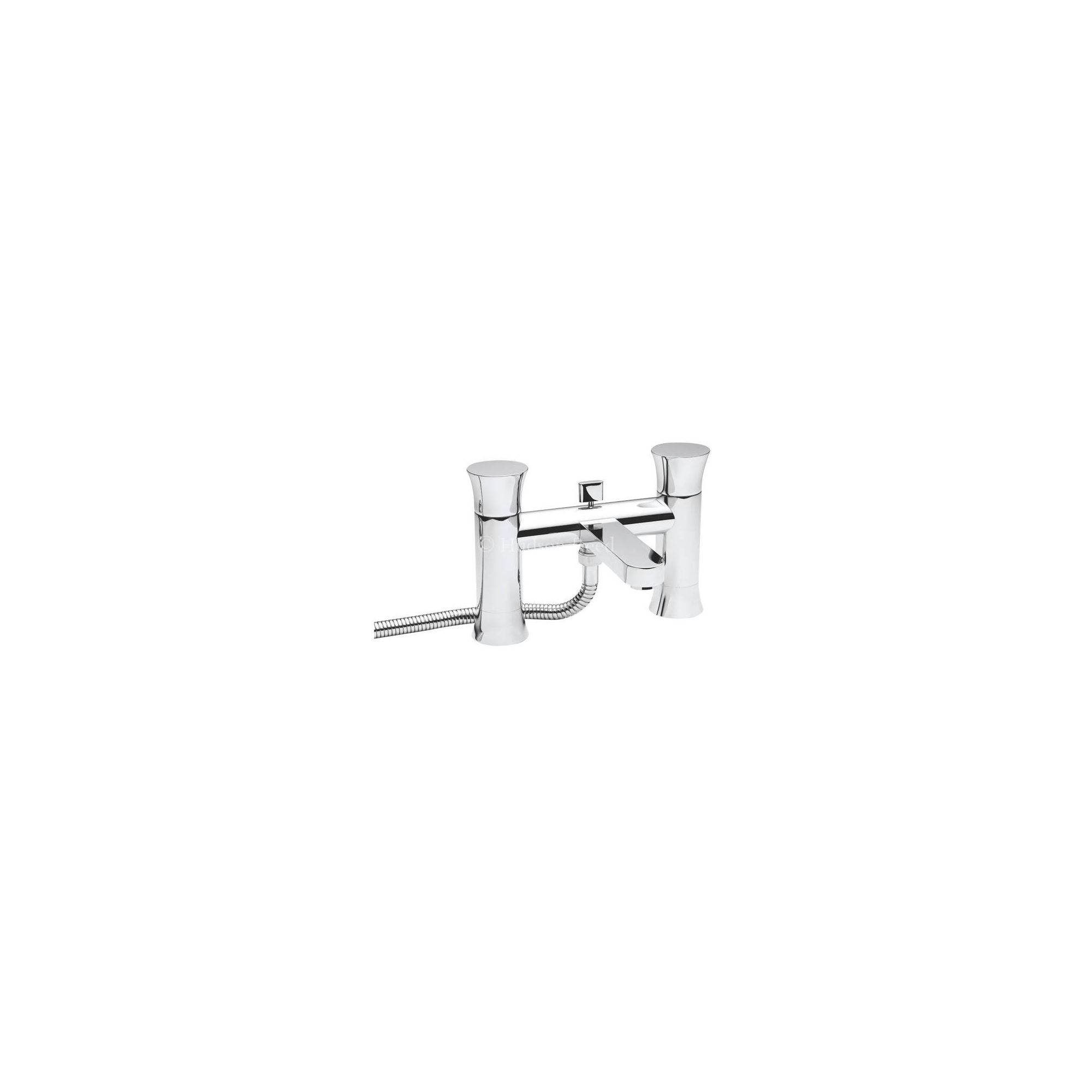 Hudson Reed Quill Pillar Mounted Bath Shower Mixer Tap with Shower Kit and Wall Bracket at Tesco Direct