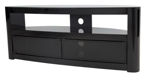 Image of Avf Burghley Fs1250 Piano Black Tv Stand