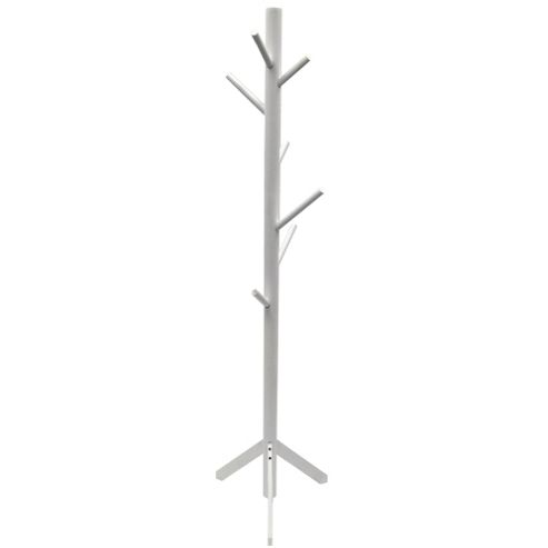 Image of Forest - Solid Wood Tall Tree Coat / Towel Rack - White