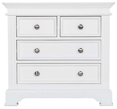 Image of Ultimum Banbury Elegance White 2 Over 2 Chest Of Drawers