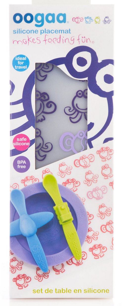 Image of Php Oogaa Silicone Placemat Purple, Ideal For Travel