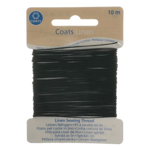 Image of Coats Linen Thread - Black