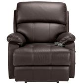 Massage Leather Recliner Chair Brown