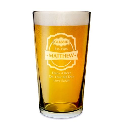 Image of Personalised Classic Pint Glass