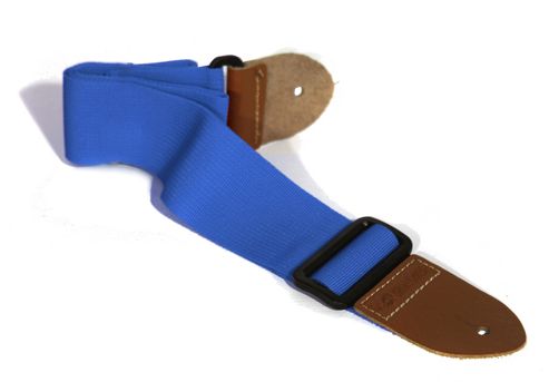 Image of Soldier Adjustable Webbing Guitar Strap - Blue