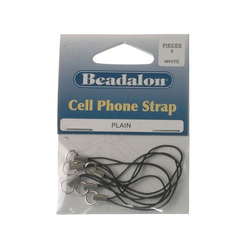 Image of Beadalon Cell Phone Strap Pln Wp 6 Pc