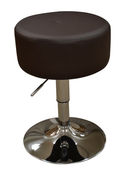 Image of Artic Brown Faux Leather Swivel Bar Stool