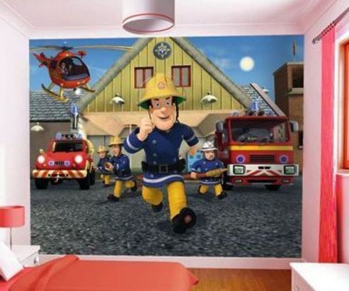 Image of Fireman Sam Wall Mural