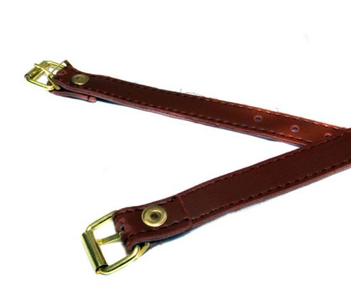 Image of New Adie Wicker Basket Straps In Gold/brown