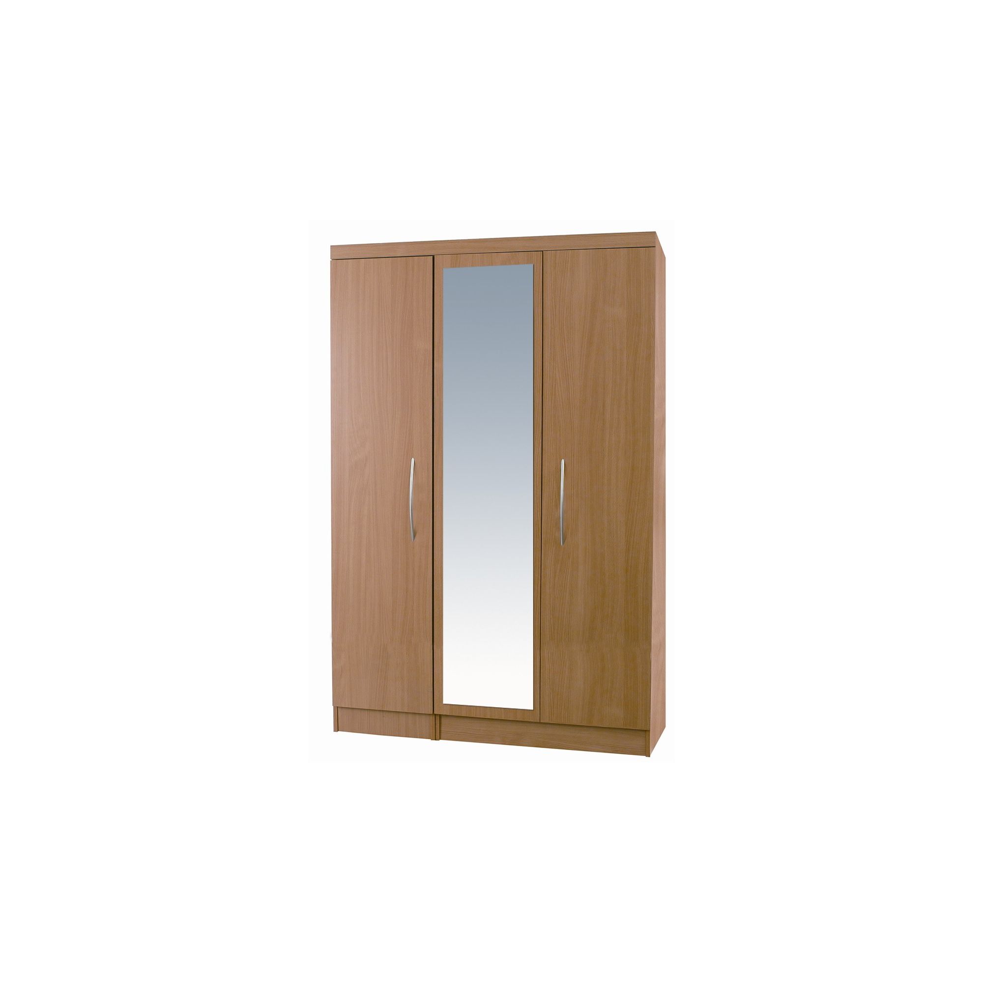 Alto Furniture Mode Beech Three Door Wardrobe in Bavarian Beech at Tesco Direct