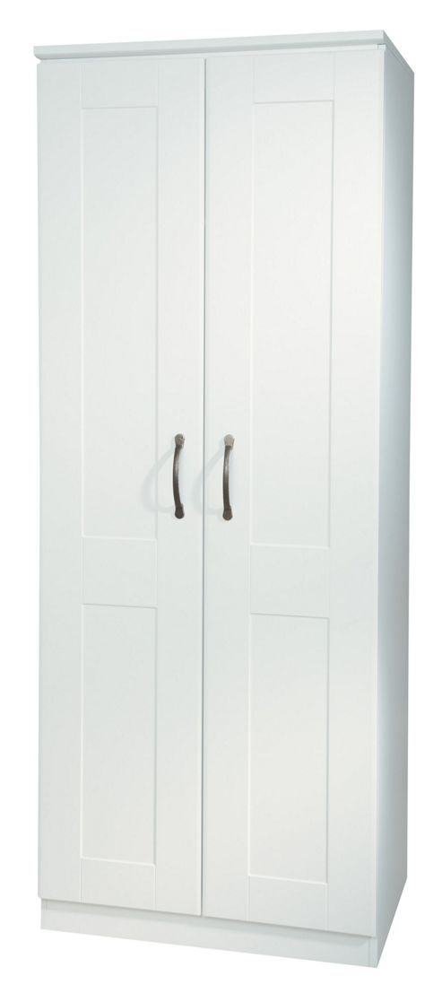 Image of Welcome Furniture Kingston Plain Wardrobe - White - 127cm H