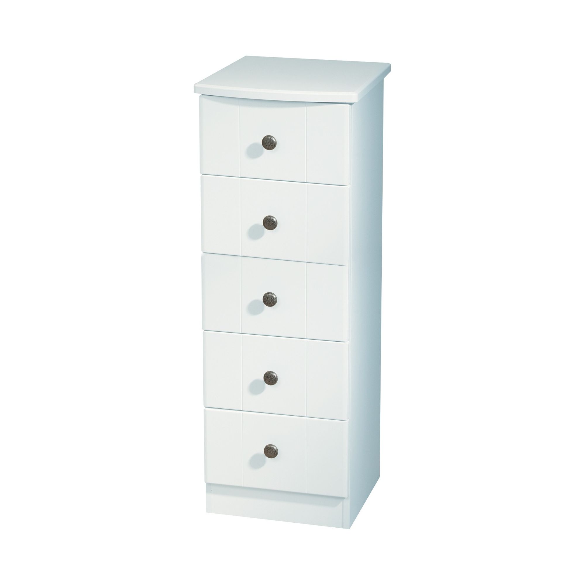 Welcome Furniture Kingston 5 Drawer Chest with Locker - White at Tesco Direct