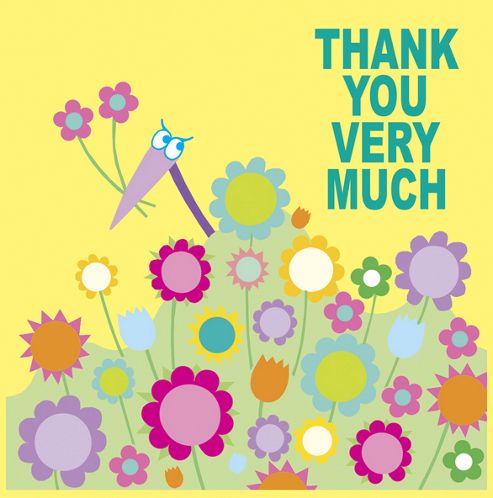 Image of Holy Mackerel Greetings Card- Thank You Very Much