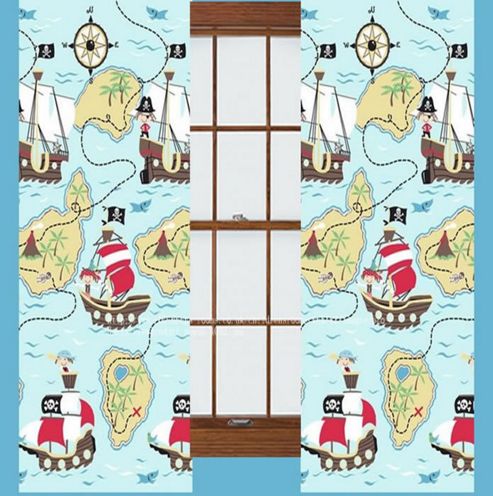 Image of Pirate Treasure Quest, Kids Curtains 54s - Multi