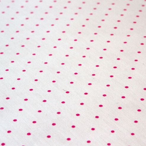 Image of Cot Bed Fitted Sheet - Pink Spots