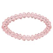 Pink Glass Bead Stretch Bracelet