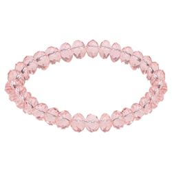 Pink Glass Bead Stretch Bracelet