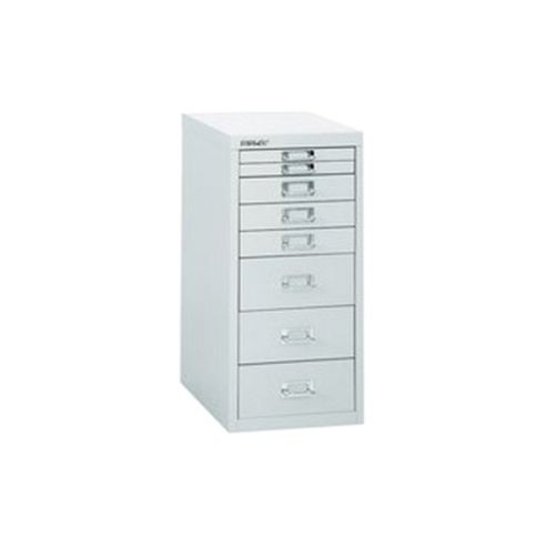 Image of Bisley Multi-drawer Cabinet 29 Inches Non-locking Grey 29/8b H298bnl-073