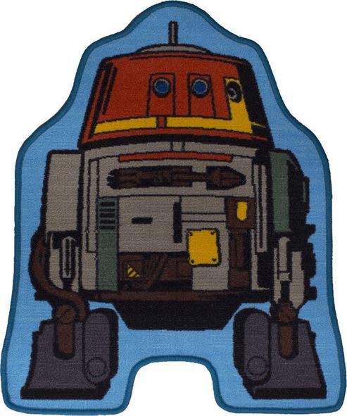 Image of Star Wars Shaped Bedroom Rug - Chopper