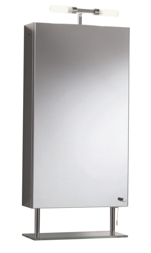 Image of Hudson Reed Rossini Single Cabinet With Light And Fitted Shelf