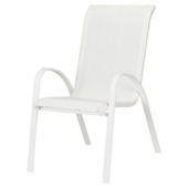 Seville Metal/Textilene Stacking Chair- White
