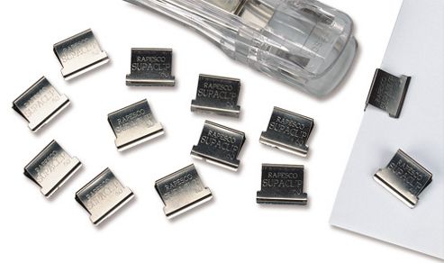 Image of Rapesco Supaclip 60 Refill Clips For 60 Sheets Of 80gsm Stainless Steel Ref Cp10060s [pack 100]