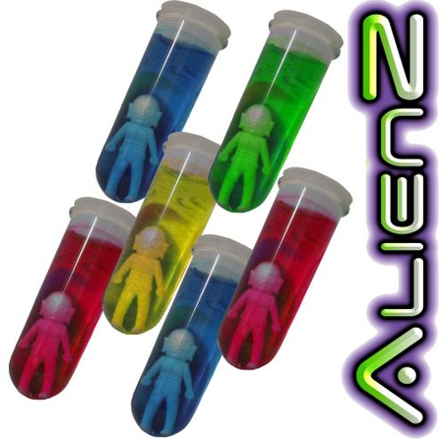 Image of Alienz - Alien In Goo Test Tube (pack Of Six)