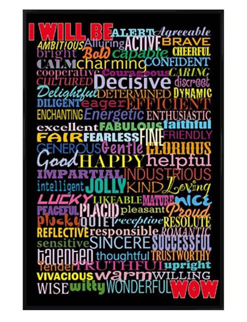 Image of Perfect Your Personality Gloss Black Framed I Will Be--- Poster