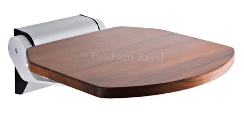 Image of Hudson Reed Shower Seat In Wooden
