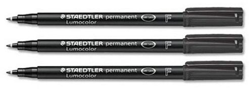 Image of John Adams 318-9 Staedtler Lumocolor Perm Black