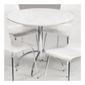 Julian Bowen Mandy Dining Table in White - 90cm