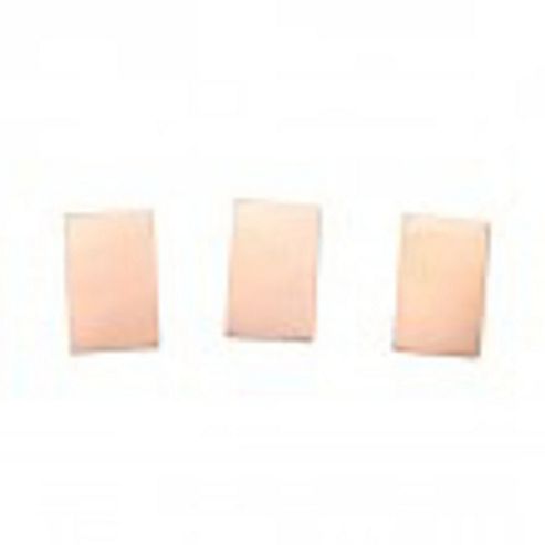 Image of Copper Blank Rectangle 13x22mm No Hole 3pcs
