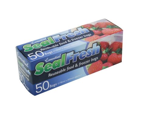 Image of Essential Zips50 Sealfresh Food Freezer Bag X50