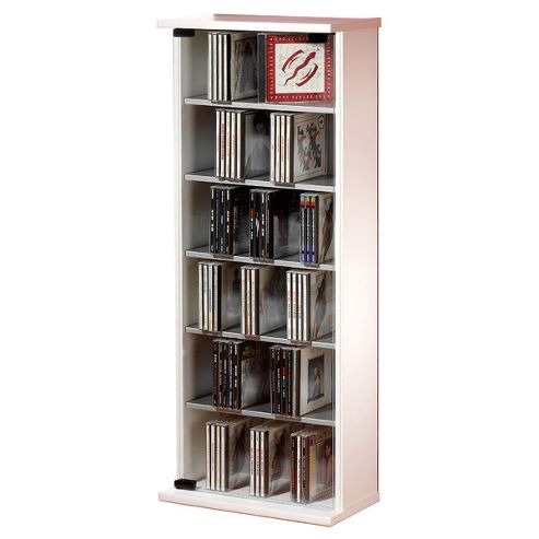 Image of Vcm Vetro Cd / Dvd Storage Tower - Oak