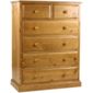 Kelburn Furniture Pine Large 6 Drawer Chest