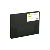 Q-Connect Elasticated Box File Black