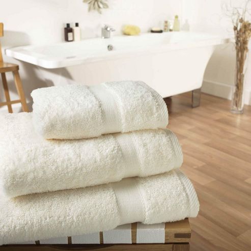 Image of Luxury 600gsm Supreme 100% Egyptian Cotton Towel - Cream