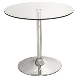 Home Essence Bistro Table with Glass Top
