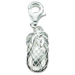 Silver Pineapple Charm