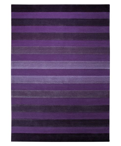 Image of Esprit Cross Walk Violet Contemporary Rug - 170cm X 240cm