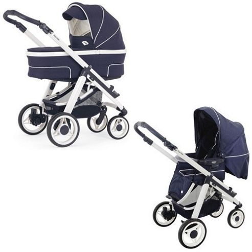 Image of Bebecar Hip Hop Urban Magic White Combi Pram (411)