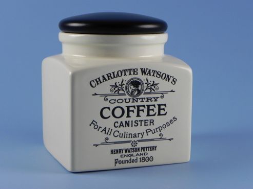 Image of Henry Watson Pottery Charlotte Watson Small Square Coffee Jar