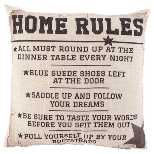 Image of House Rules Cushion