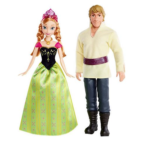 Image of Disney Frozen Anna And Kristoff Doll (pack Of 2)