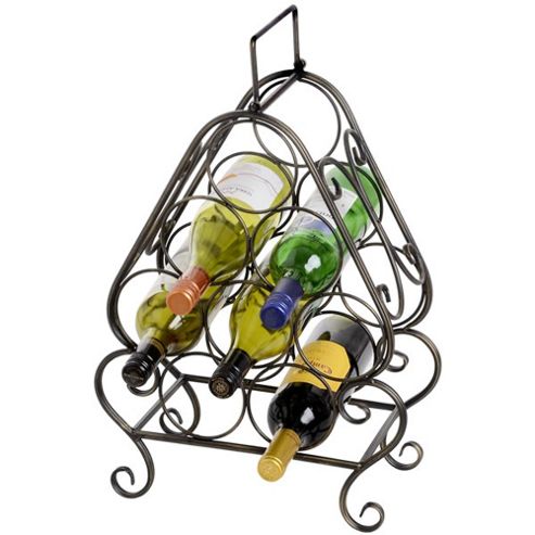 Image of Plonk - Metal 8 Bottle Wine Rack - Black